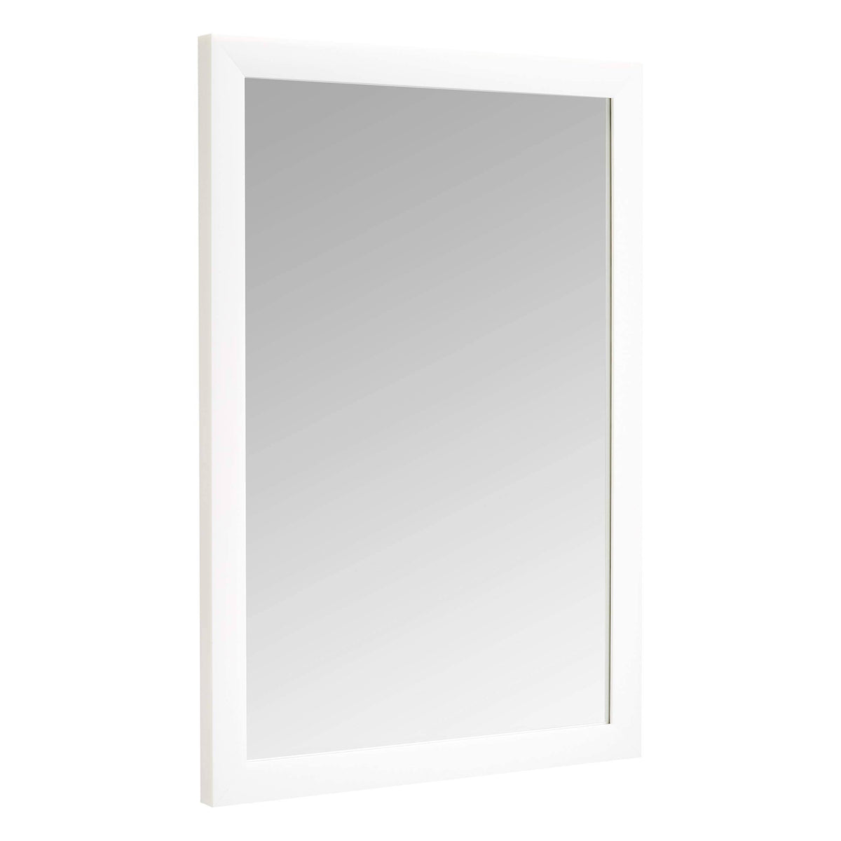 AmazonBasics Rectangular Wall Mirror - 20" x 28", Standard Trim, White