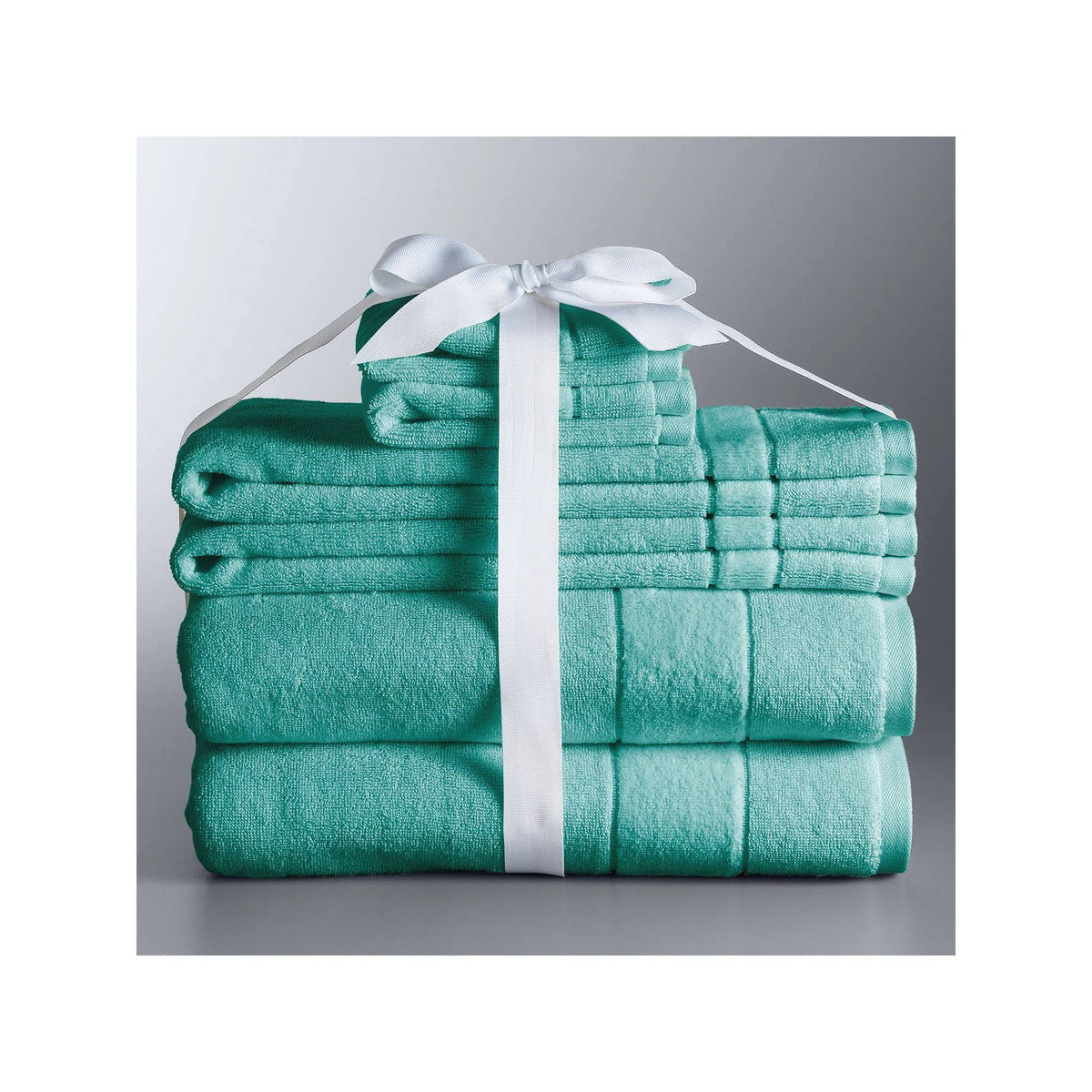 Simply Vera Vera Wang 6 - Piece Turkish Cotton Bath Towel Set Blue 6 PC Set