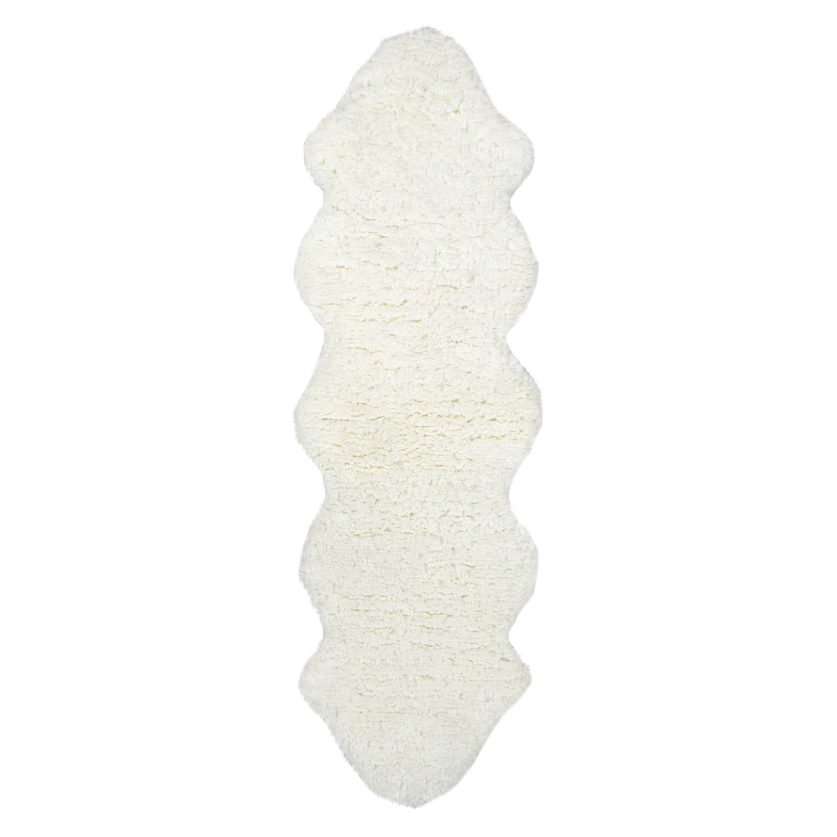 NuLOOM Hand Tufted Double Pelt Faux Sheepskin Area Rug, Off - white