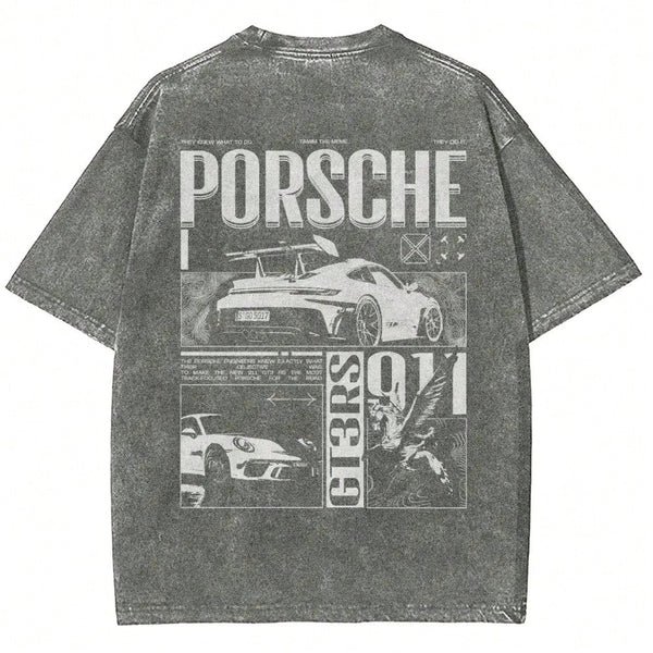 [New Products Arrive With Great Power] 911 GT3RS Unisex Fit Washed T-Shirt Unisex T-Shirts For Summer Outings