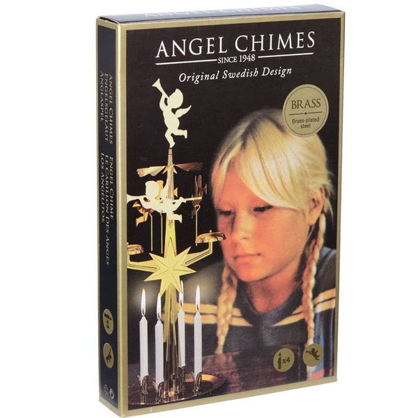Angel Chimes - Original Swedish Christmas Decoration - with 4 Candles