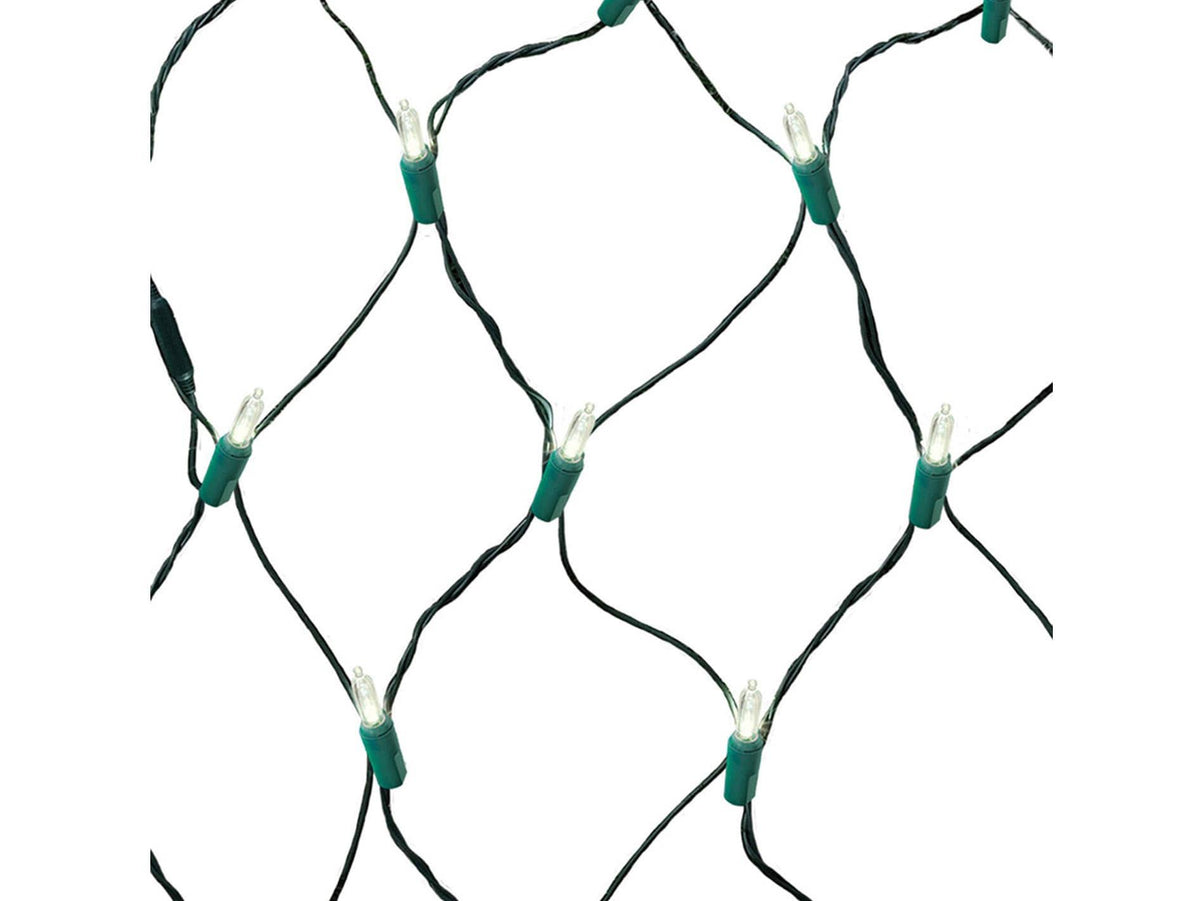 GE Staybright 150 6 - ft x 4 - ft Constant Clear Christmas Net Lights