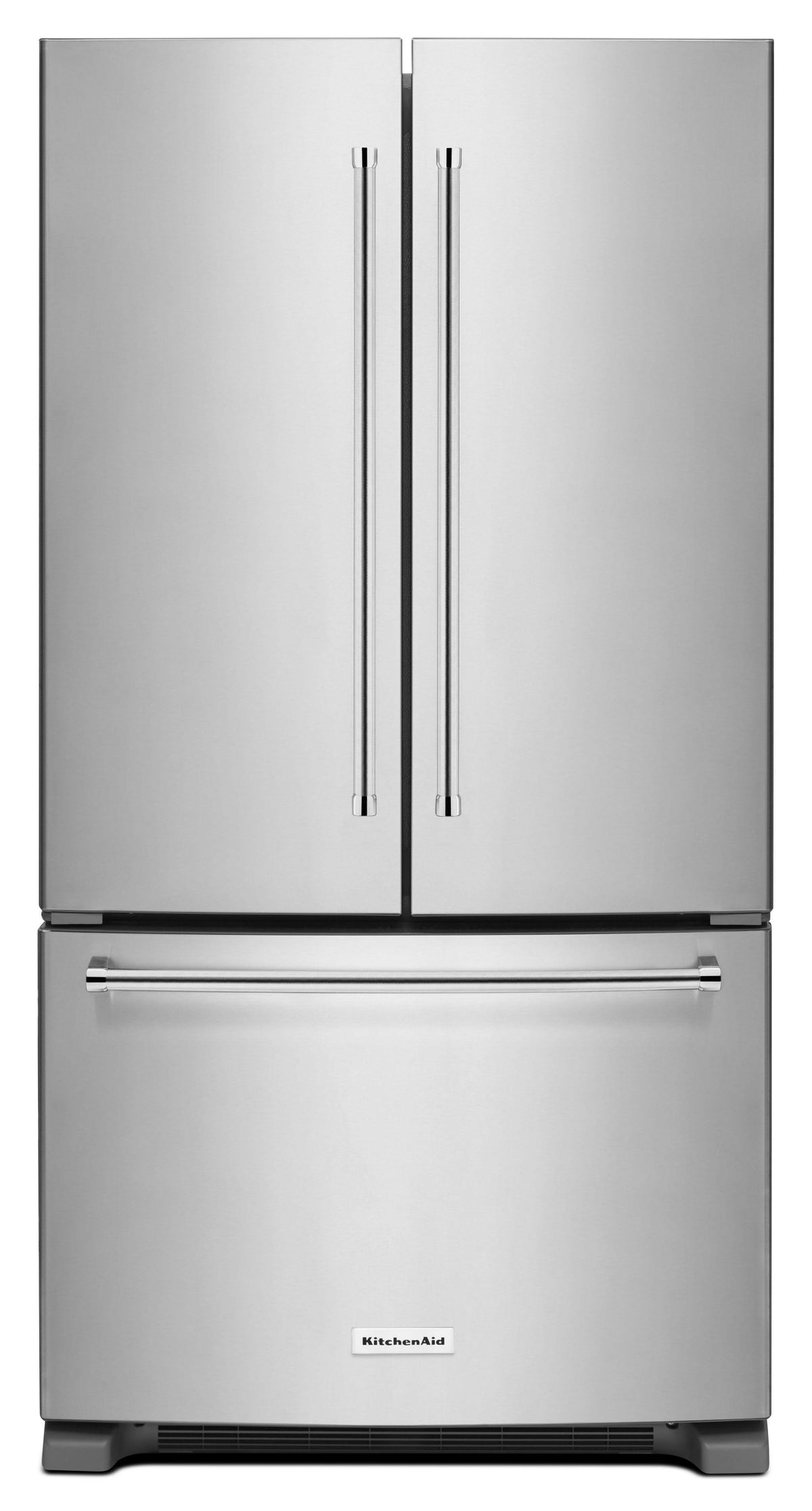 KitchenAid 20 Cu. ft. 36" Counter - Depth French Door Refrigerator Stainless Steel KRFC300ESS