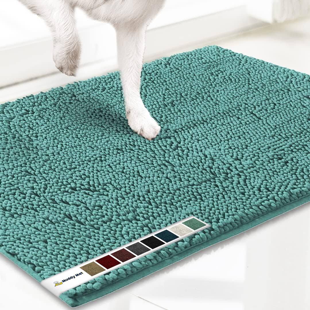 Muddy Mat As - seen - on - tv Highly Absorbent Microfiber Door Mat and Pet Rug, Non Slip Thick Washable Area and Bath Mat Soft Chenil