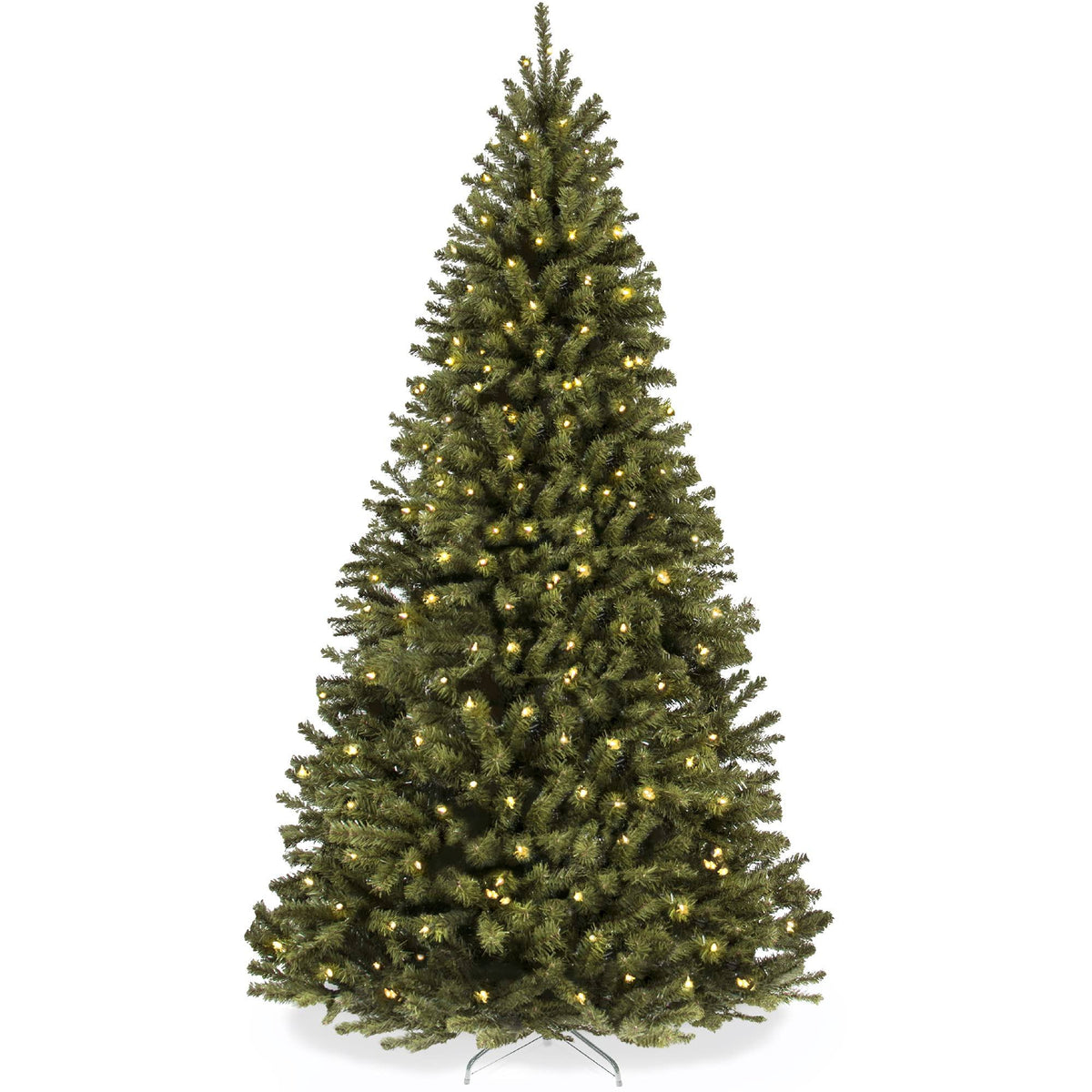 Best Choice Products 6ft Pre - Lit Spruce Hinged Artificial Christmas Tree w/ 250 Incandescent Lights Foldable Stand