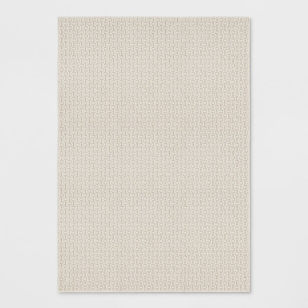 7'x10' Solid Washable Area Rug Tan - Made by Design