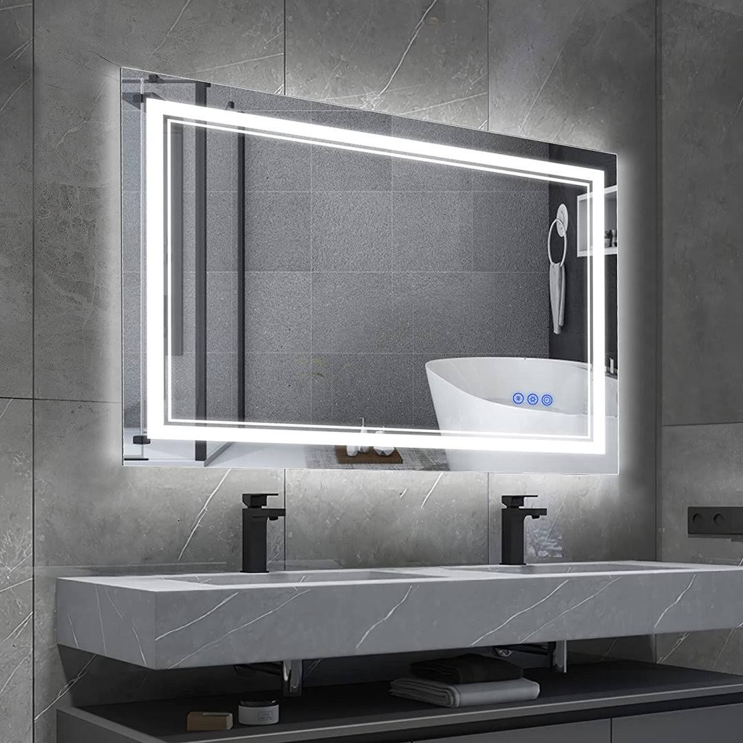 Hedwige Timing Function LED Anti - Fog Bathroom / Vanity Mirror Brayden Studio Size: 28" x 36"
