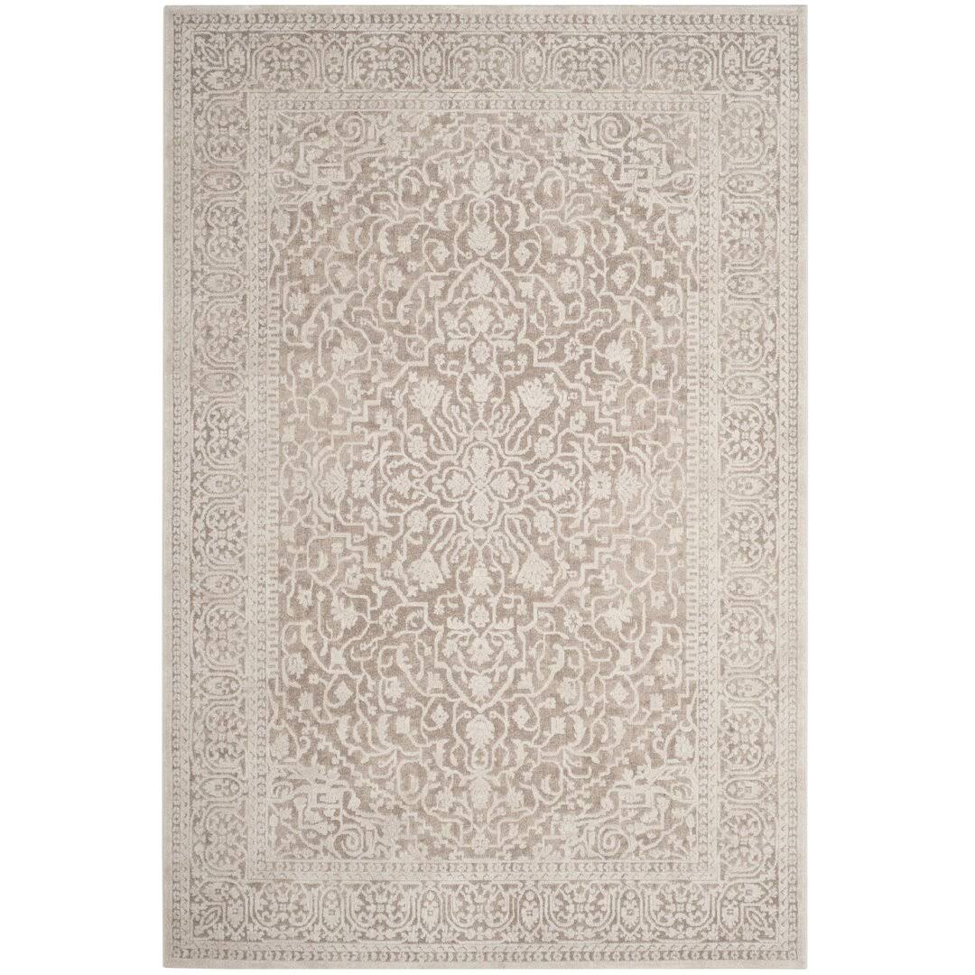 Calidia Oriental Beige/Cream Area Rug Laurel Foundry Modern Farmhouse Rug Size: Rectangle 5'1" x 7'6"