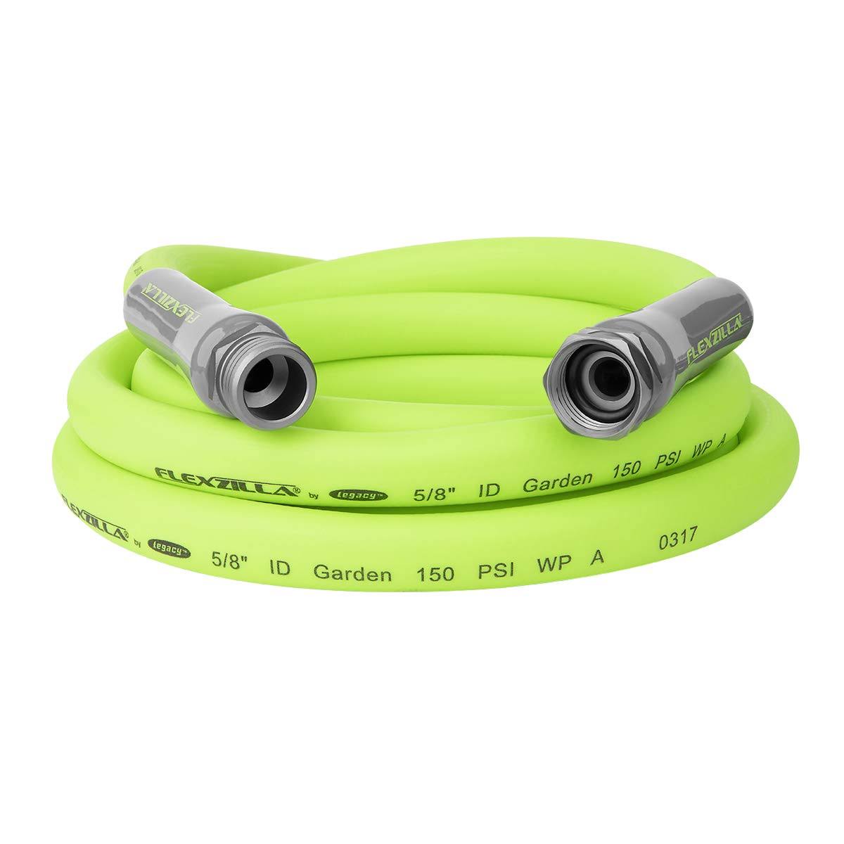 Flexzilla Garden Lead - In Hose 5/8 in. x 10 ft, Heavy Duty, Lightweight, Drinking Water Safe, ZillaGreen - HFZG510YW - E