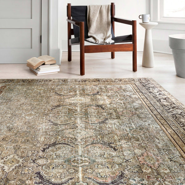 Alexander Home Isabelle Traditional Vintage Border Printed Area Rug - 5' x 7'6