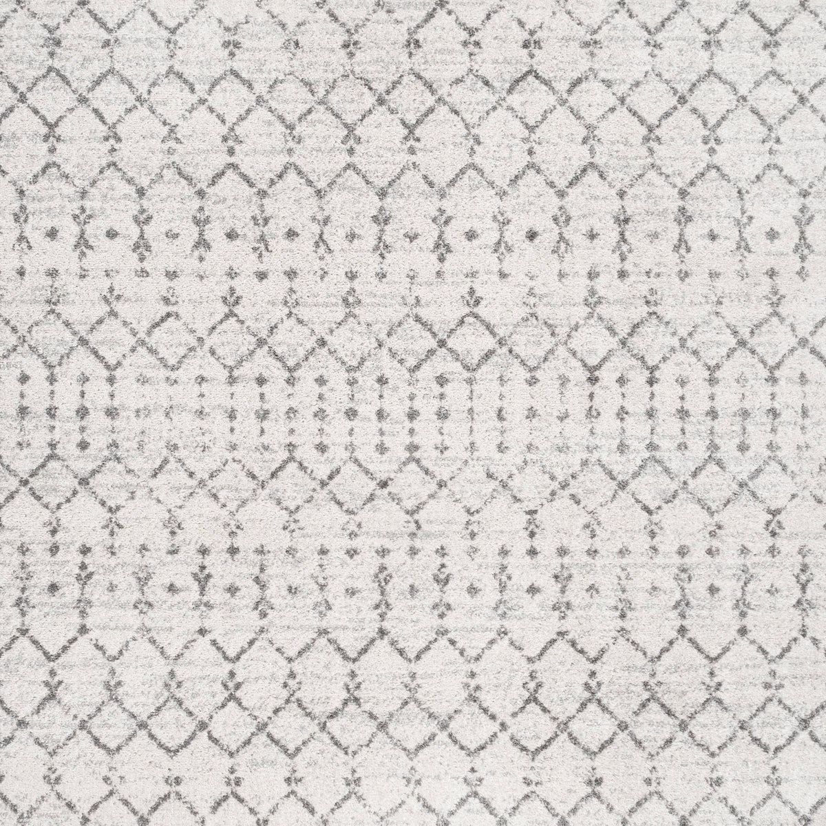 Jonathan Y Modern Hype Boho Vintage Diamond Area Rug - 5' Square - Cream/Gray