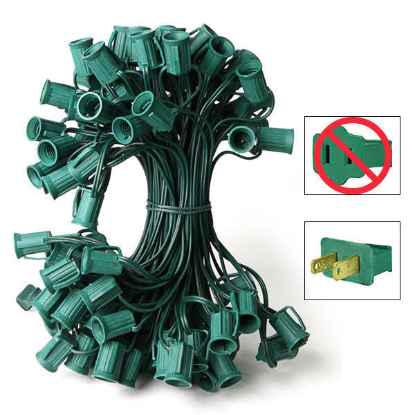 100 ft. - C9 Christmas String Lights - 100 Sockets
