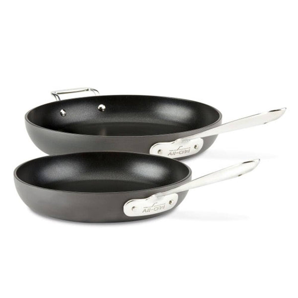 All - Clad E7859064 HA1 Hard Anodized Nonstick Fry Pan Cookware Set, 10 inch and 2