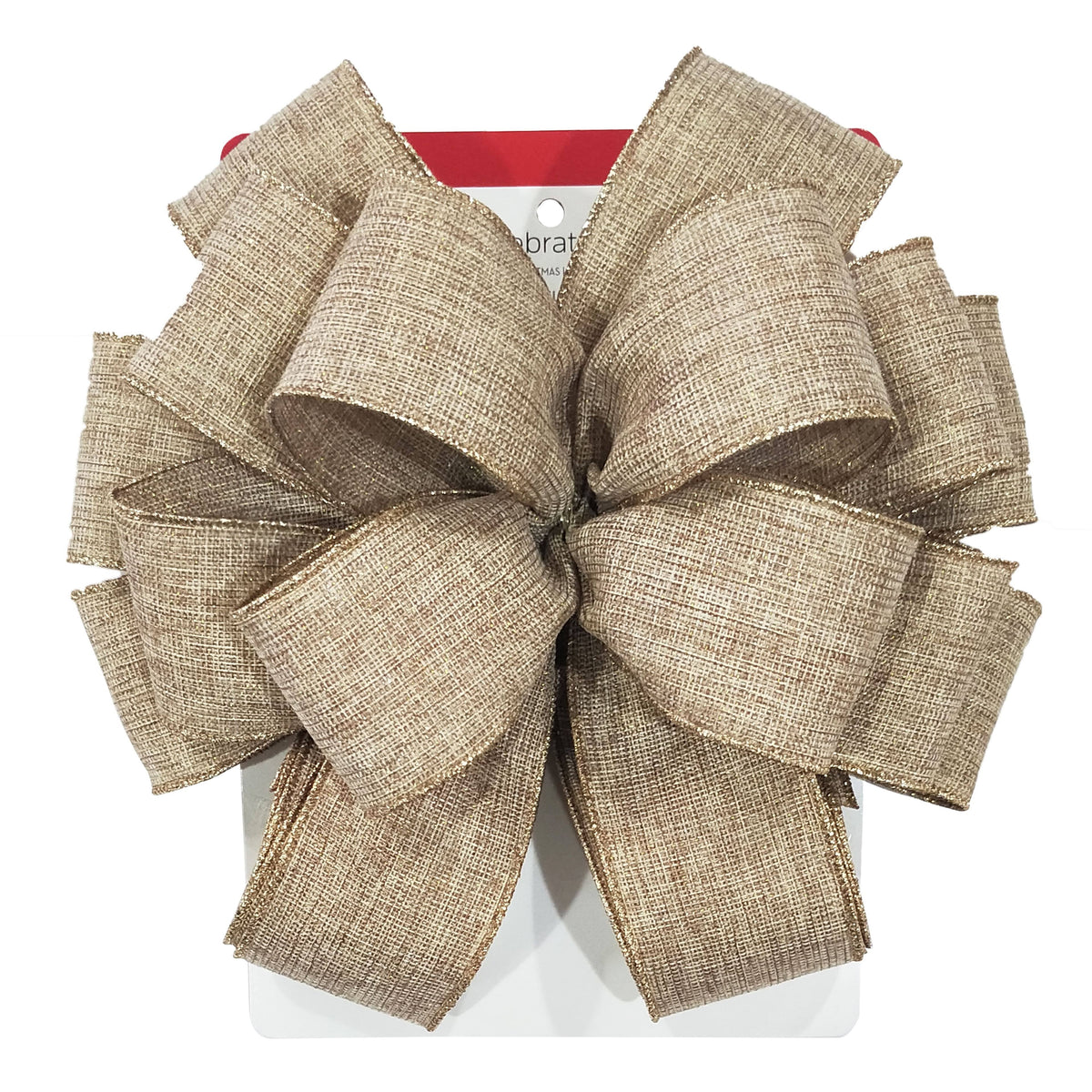 20.5" Natural Brown Christmas Tree Bow Topper by Ashland by Celebrate It - Michaels