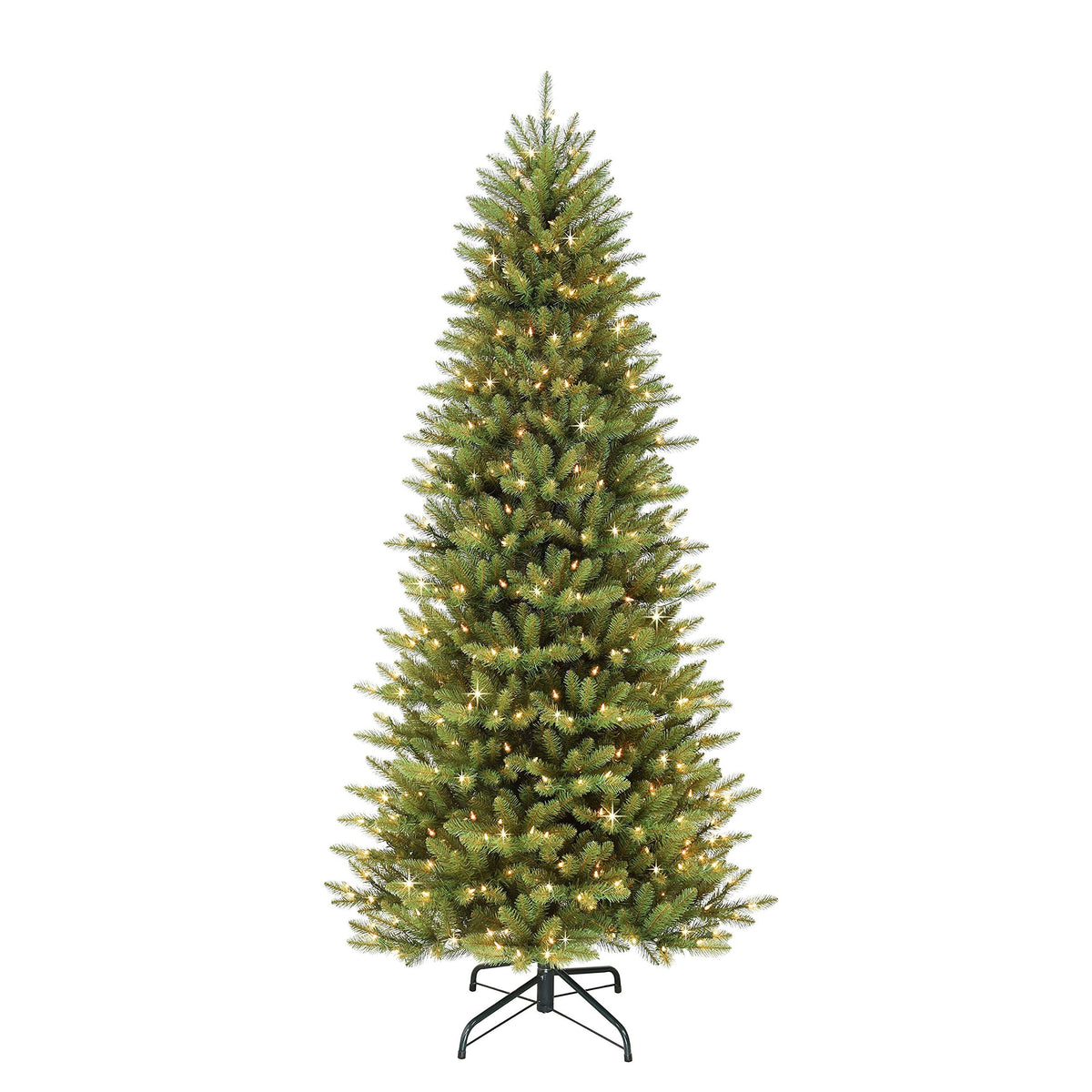 6.5 Foot Pre - Lit Slim Fraser Fir Artificial Christmas Tree with 350 UL Listed Clear Lights