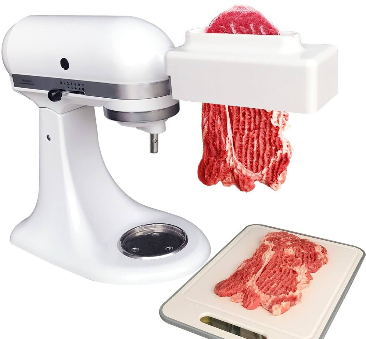 [UPGRADE] Meat Tenderizer Attachment for All KitchenAid Household Stand Mixers - Mixers Accesssories [No More Jams, No More Break, Easier to Clean]