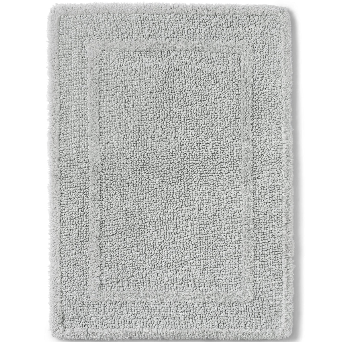 Lands' End Essential Reversible Bath Rug, Grey, 16x23