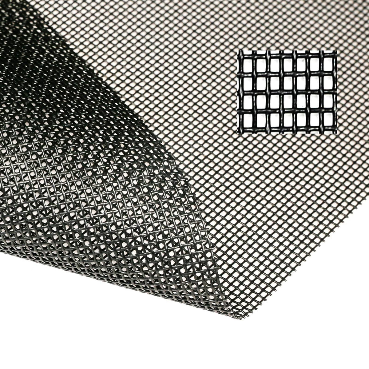 TOOLTRIZ Pet Proof Window Screen Replacement Kit, 48�� x 100" Upgraded Thicken Charcoal Fiberglass Mesh for Sliding Pet Screen Door Repair Kit