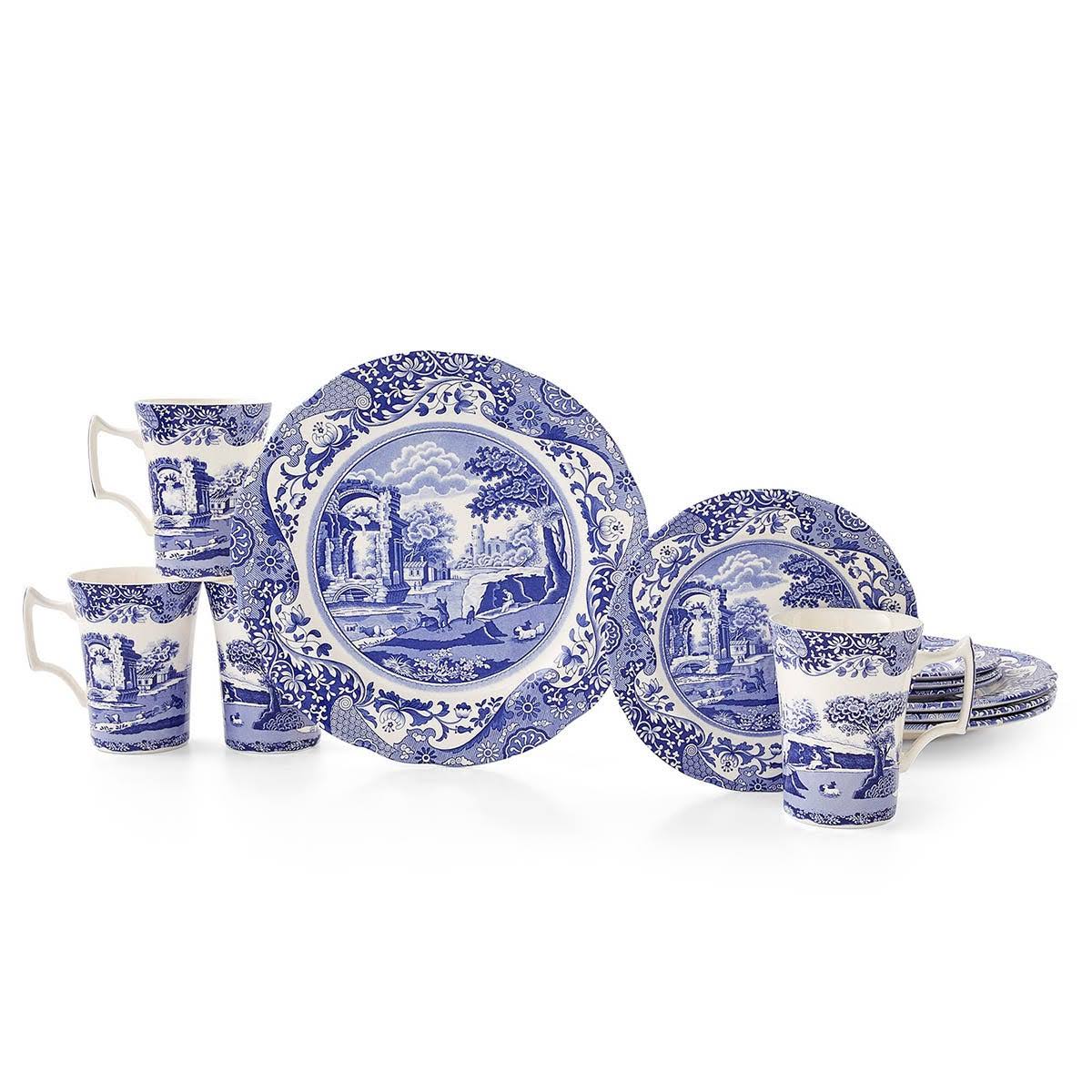 Spode Blue Italian 12 - Piece Dinnerware Set