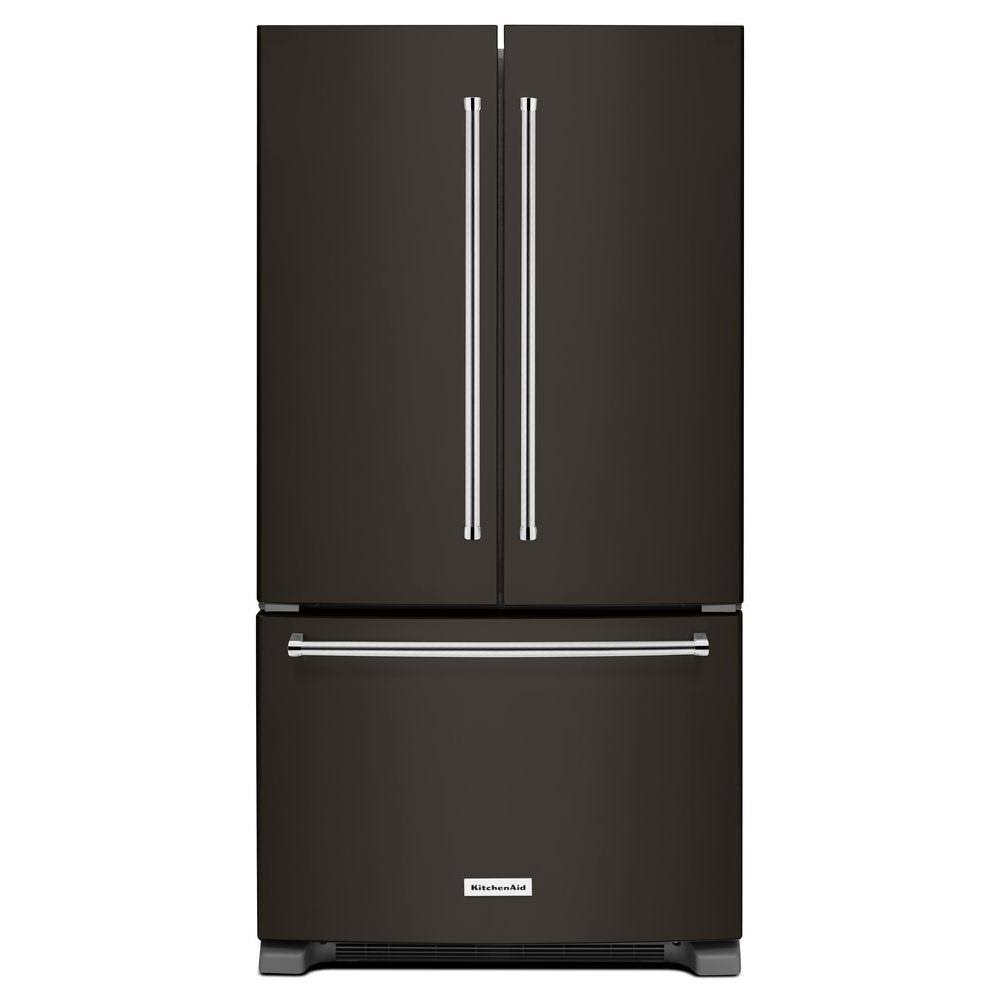 Kitchenaid KRFC300EBS Cabinet Depth French Door 36" Refrigerator - Black