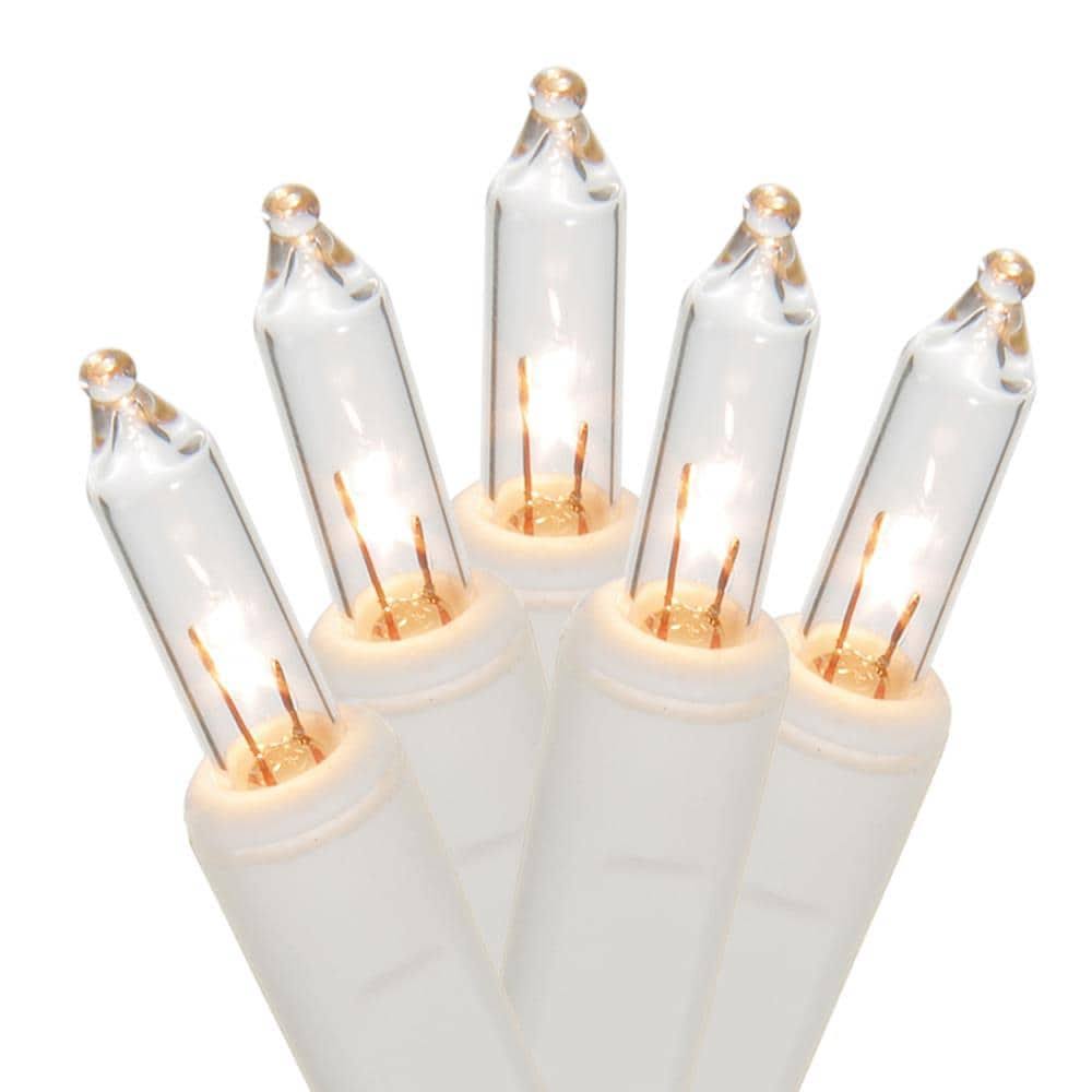 Holiday Living 100 - Count 20.62 - ft White Incandescent Plug - In Christmas String Lights - L1100119CU12