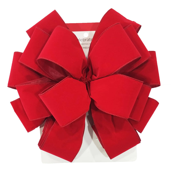 20.5" Bright Red Christmas Tree Bow Topper by Ashland by Celebrate It - Michaels