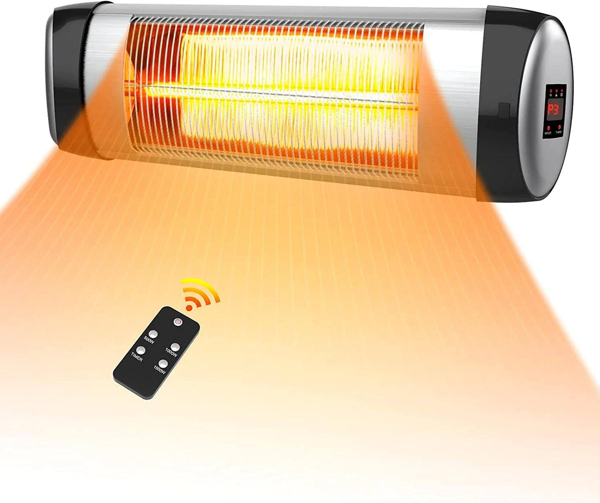 Sun - Ray 5100 - BTU 120 - Volt Stainless Steel Carbon Fiber Electric Patio Heater - 1L1018