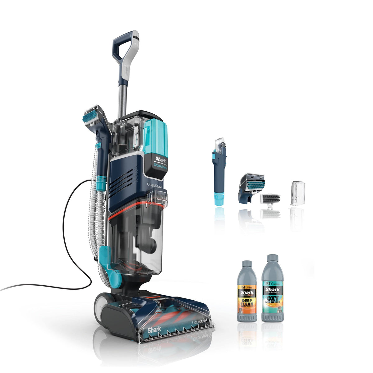 Shark CarpetXpert with StainStriker, Upright Carpet, Area Rug & Upholstery Cleaner for Pets, Built - In S