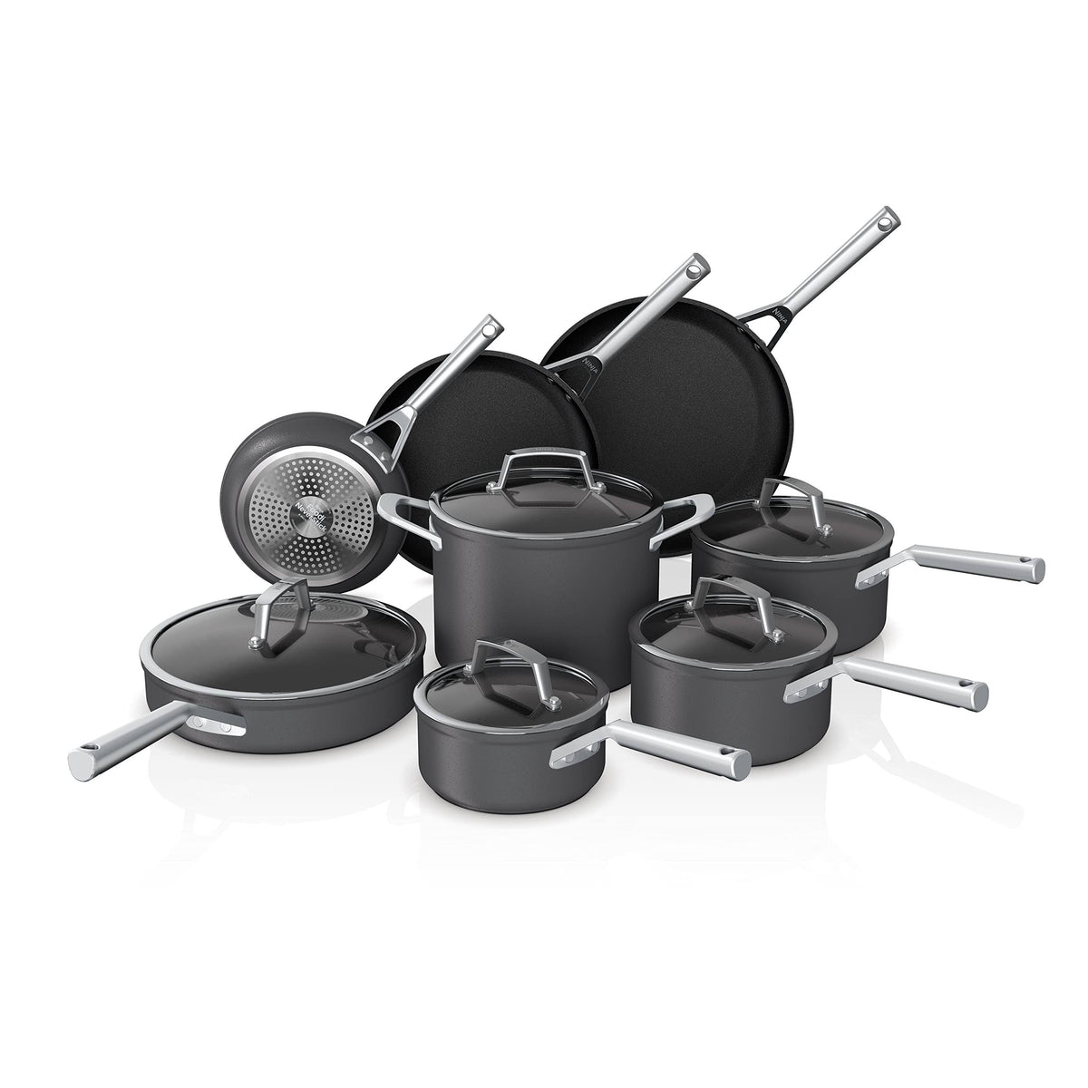 Ninja Foodi NeverStick Premium Hard - Anodized 13 - Piece Cookware Set