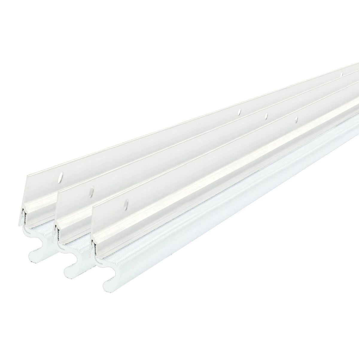 M - D Building Products 36" x 84" White Door Jamb Compression Weatherstrip with Aluminum Stop 91850