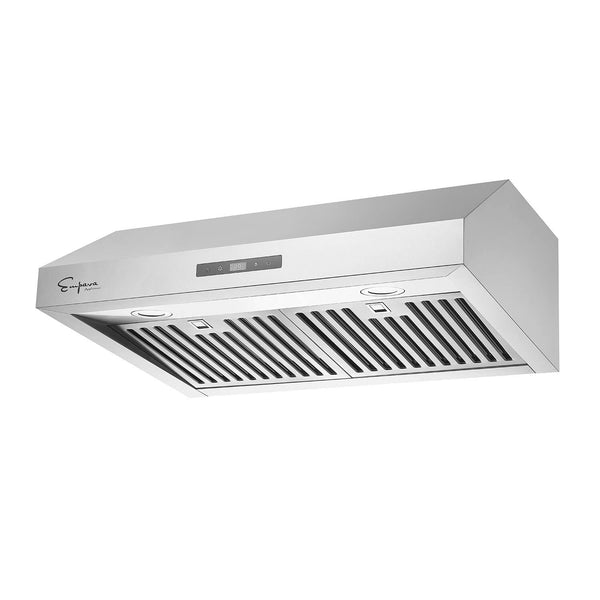 2 Piece Kitchen Appliances Packages Including Portable 2 Heating Elments Induction Cooktop and 30 inch Under Cabinet Range Hood, Black