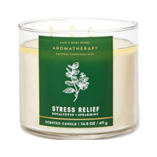 Bath & Body Works Accents - 3 Eucalyptus & Spearmint Aromatherapy 3 - Wick Candles - Color: Green/White - Size: Os - Scentedshoppe's Closet