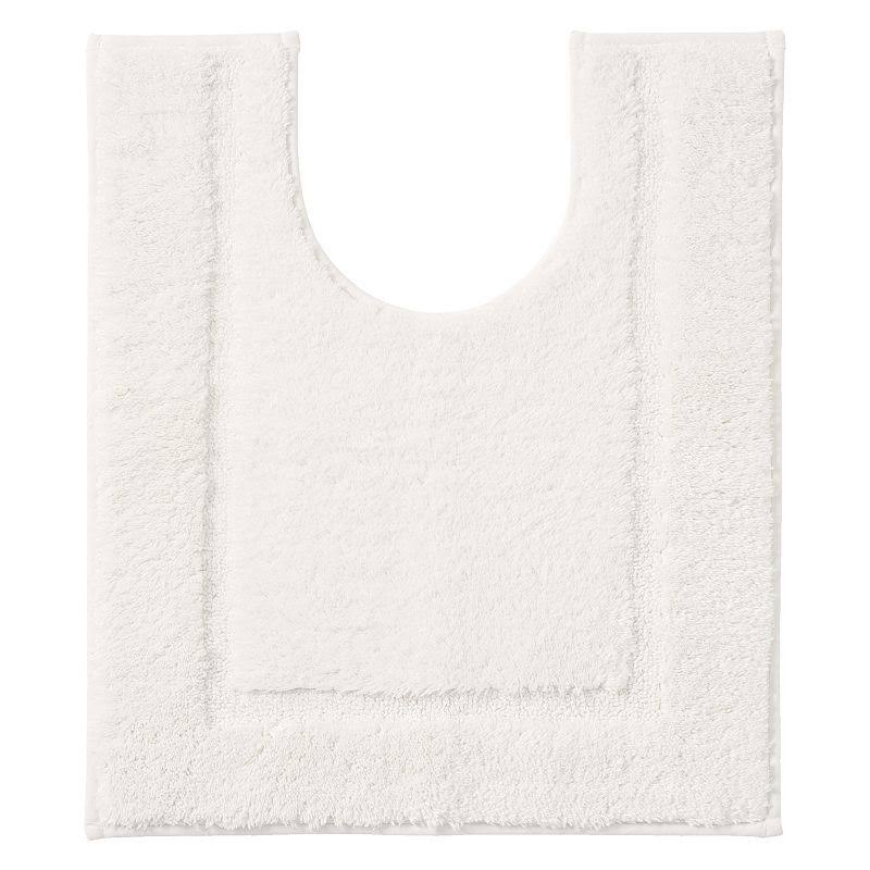 Lands& End Supima Cotton Non - Skid Contour Bath Rug, Natural