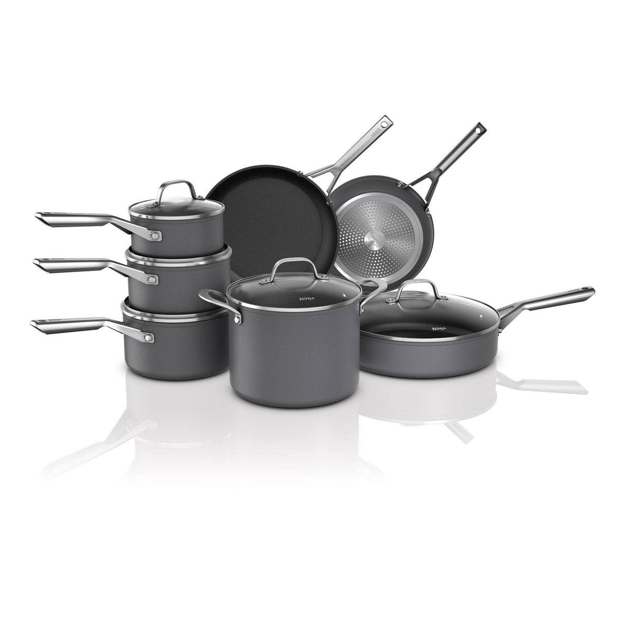 Ninja NeverStick Signature Hard - Anodized 12pc Cookware Set CW79012