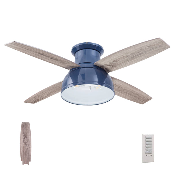 52 inch Edora, Sapphire Blue, Remote Control, Ceiling Fan - Prominence Home
