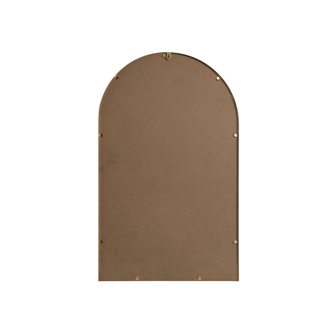 Sabine Arch Metal Wall Mirror Finish: Brass, Size: 36" x 22"
