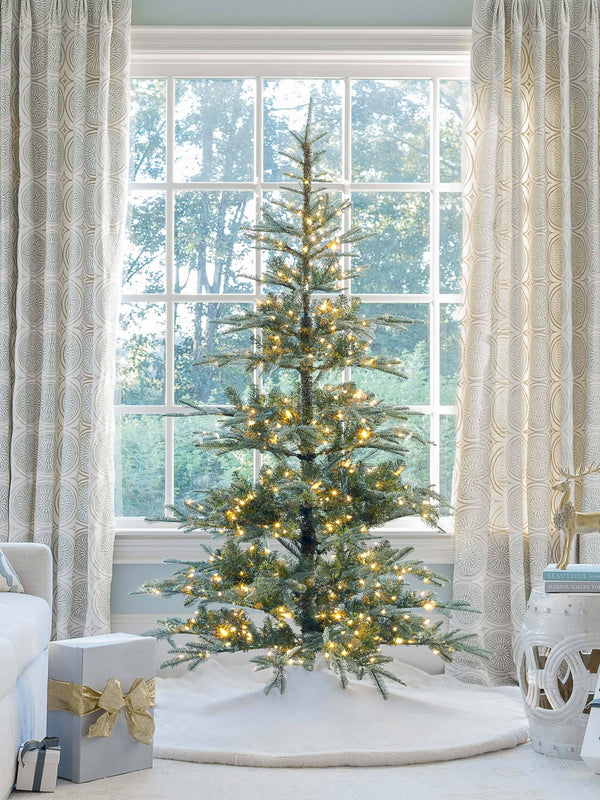 9' King Noble Fir Artificial Christmas Tree with 700 Warm White LED Lights