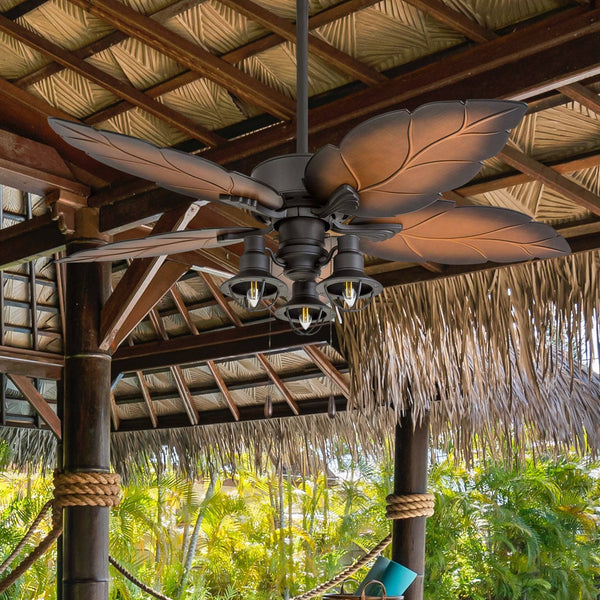 52" Prominence Home Ocean Crest Ceiling Fan, Bronze, Indoor/Outdoor